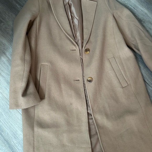 GAP Women's Classic Tan wool Coat - Picture 7 of 7